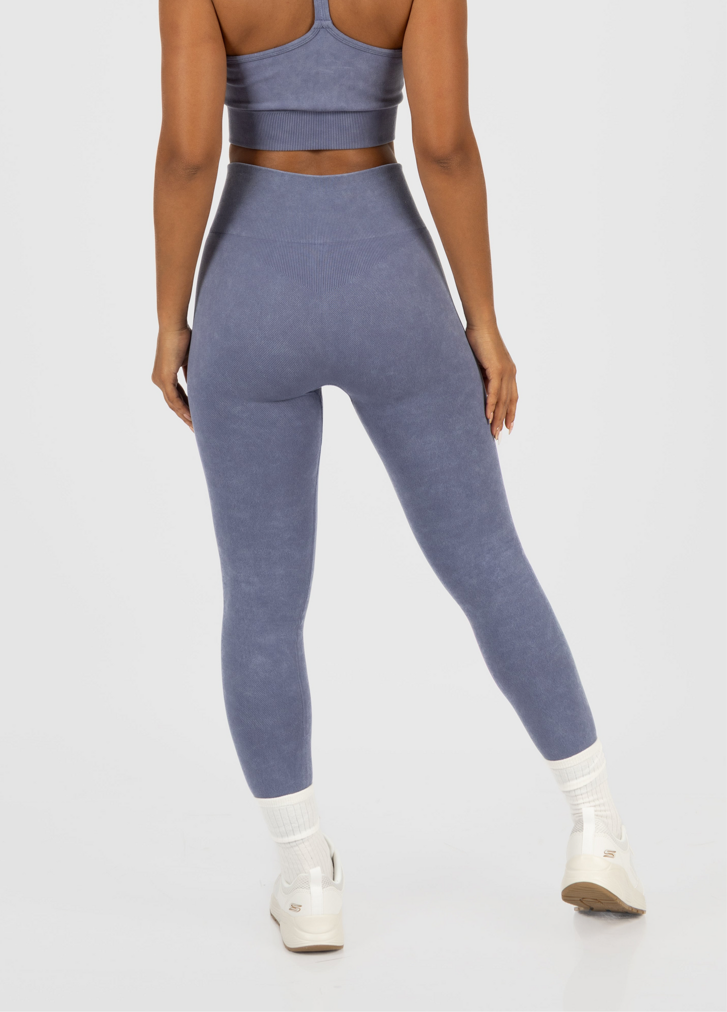 Leggin Acid Wash Azul Acero