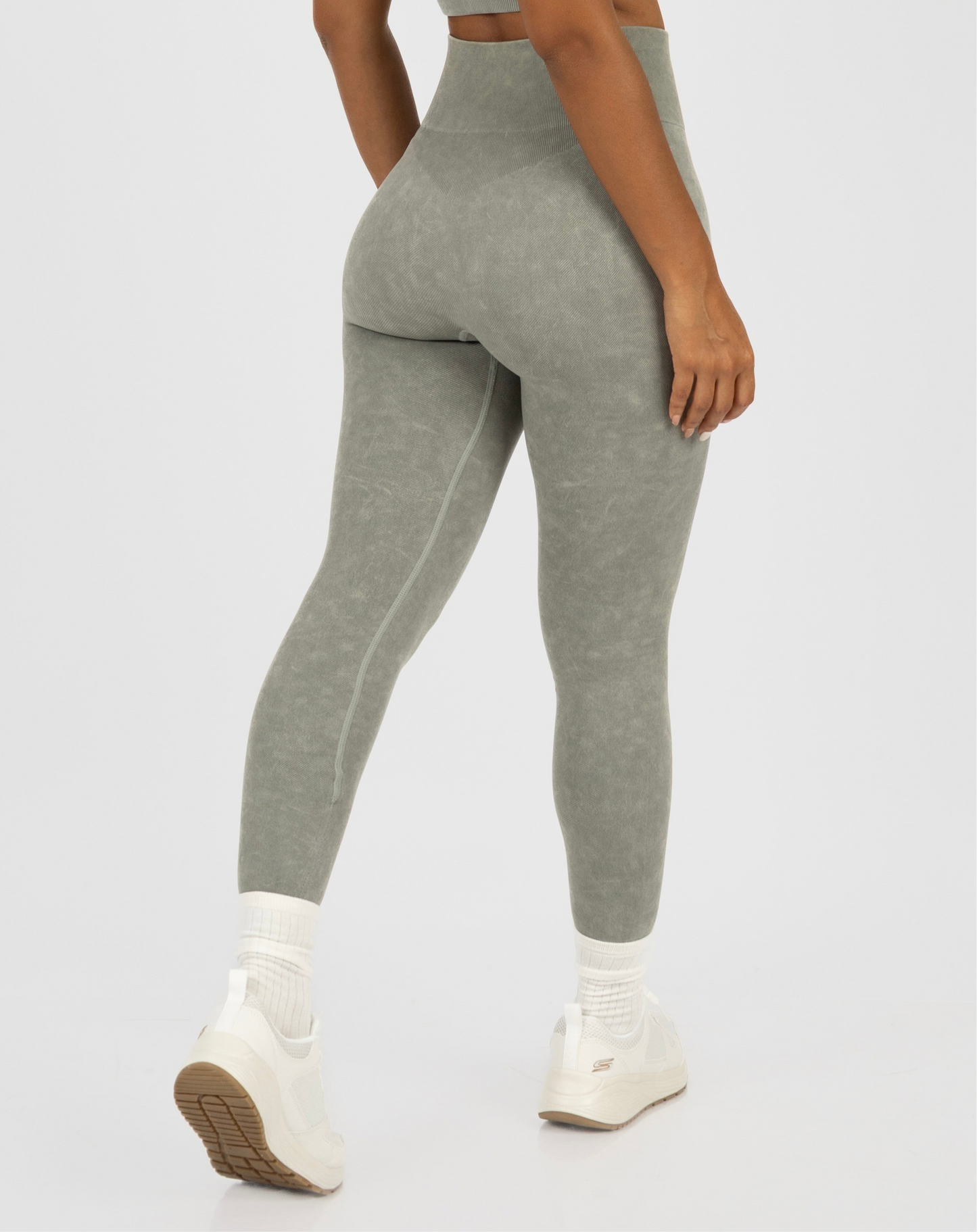 Leggin Acid Wash Verde Salvia