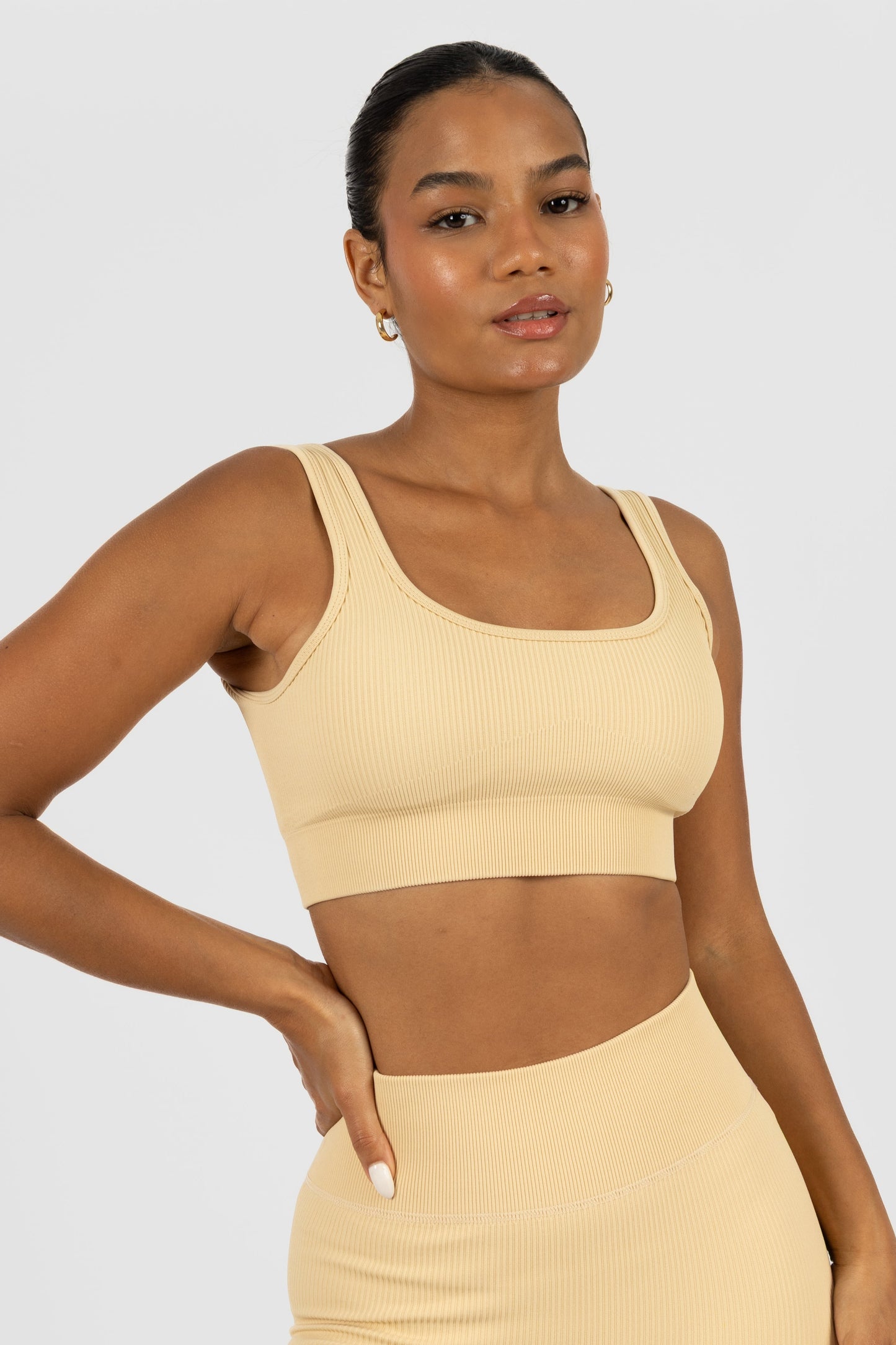 Top Acanelado Beige