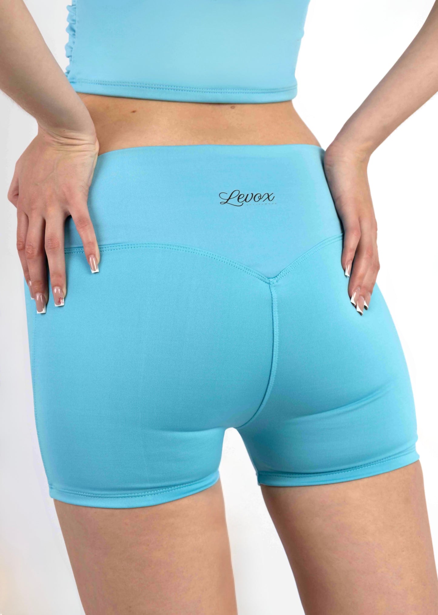 Short Bloom Pleat - Sky Blue