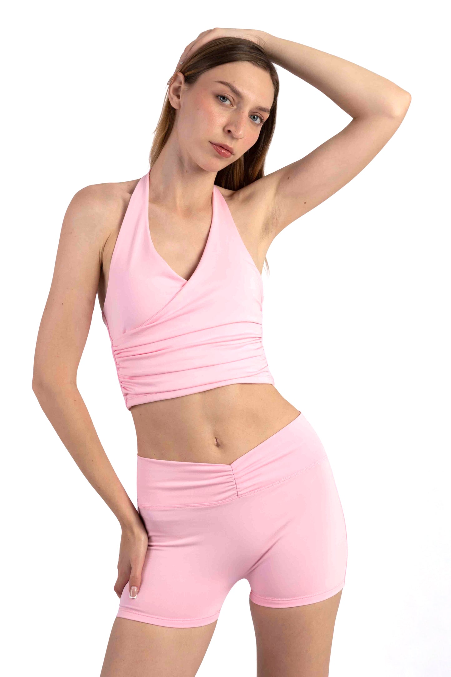 Short Bloom Pleat - Blush Rose