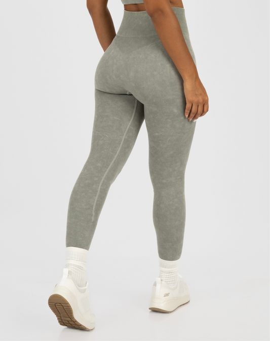 Leggin Acid Wash Verde Salvia
