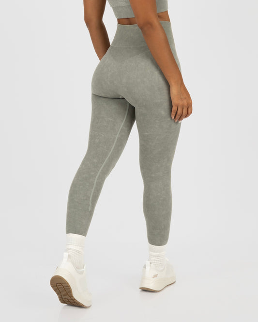 Leggin Acid Wash Verde Salvia