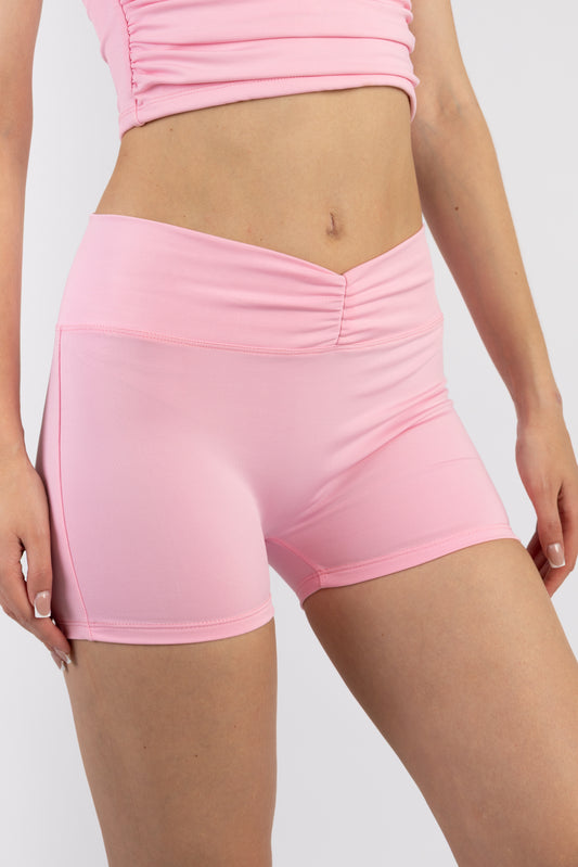 Short Bloom Pleat - Blush Rose