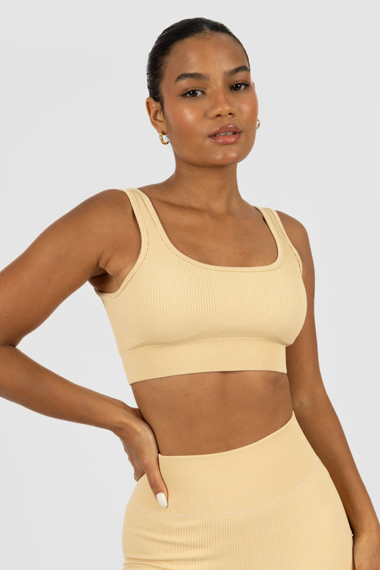 Top Acanelado Beige