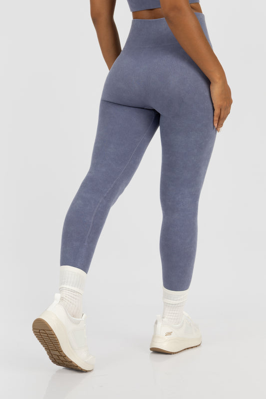 Leggin Acid Wash Azul Acero